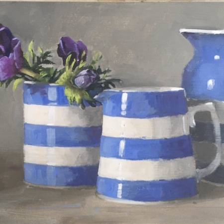 Anemones and Cornishware